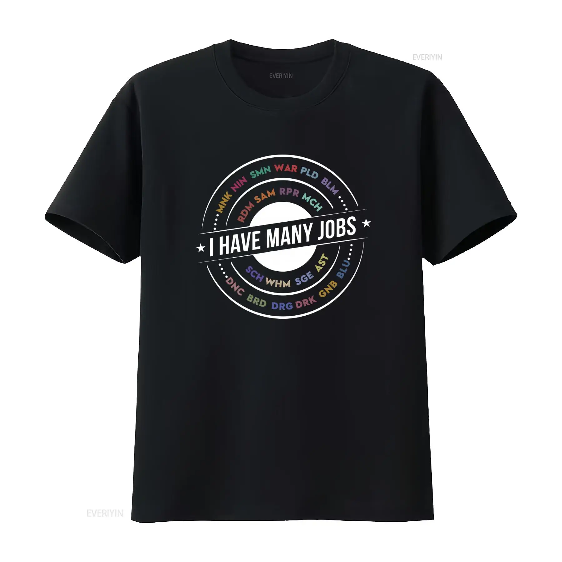 Retro Gaming T Shirts - Many Jobs Ffxiv Inspired Funny Ff14