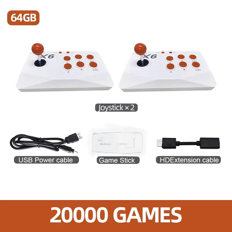 Retro Gaming X6 - X6 Video Game Console 4K HD