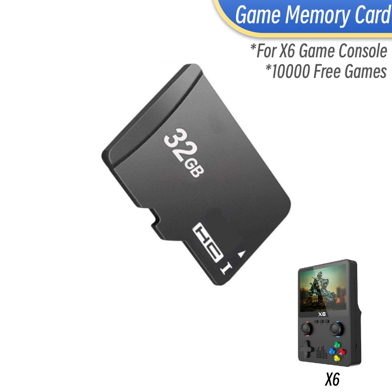 Retro Gaming X6 - Game Card For X6 Game Console