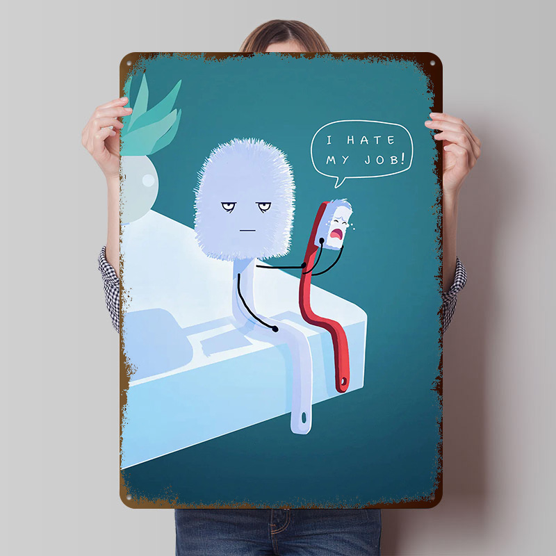 Retro Gaming Jobs - I Hate My Job Printed Poster
