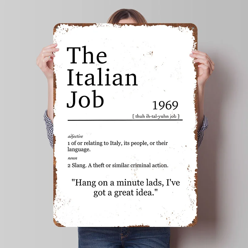 Italian Job Poster Customized  - Retro Gaming Jobs review and price