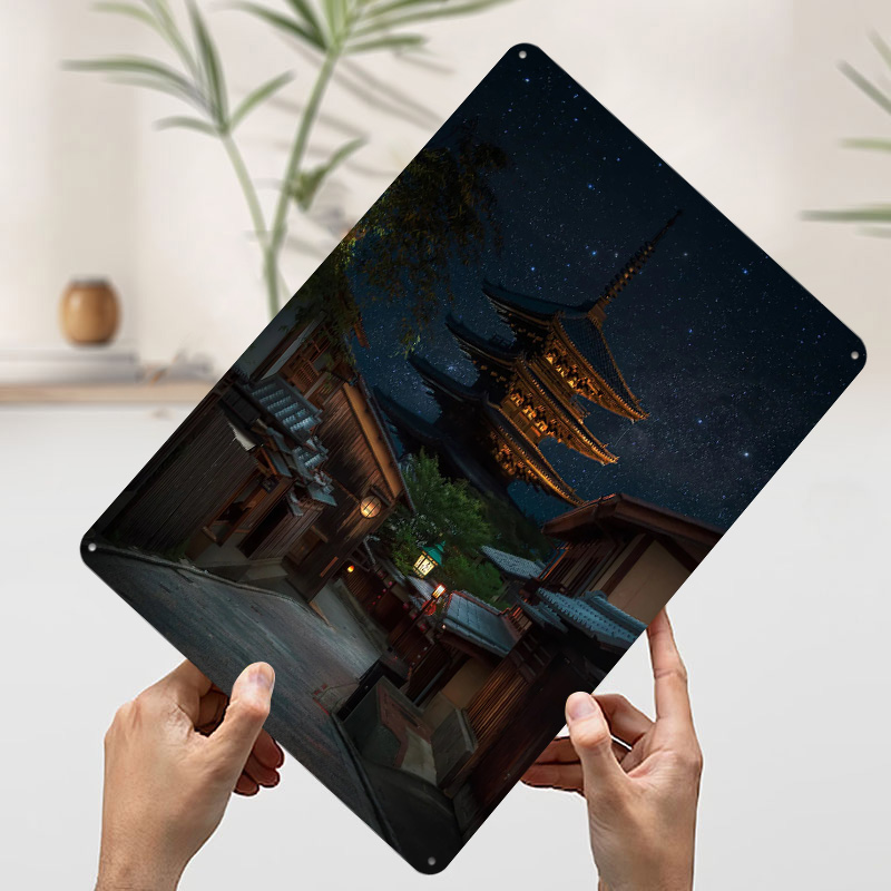 Kyoto Night Tinplate Poster Cu - Retro Gaming Kyoto review and price