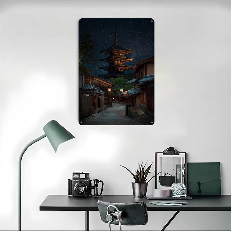Kyoto Night Tinplate Poster Cu - Retro Gaming Kyoto review and price