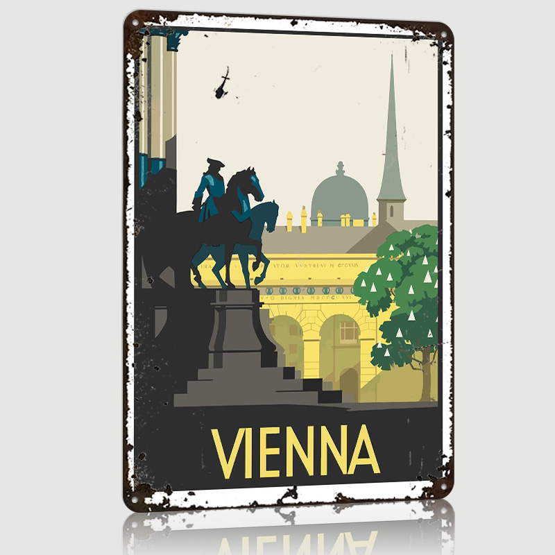 Vienna Metal Poster Custom Wal - Retro Gaming Vienna review and price