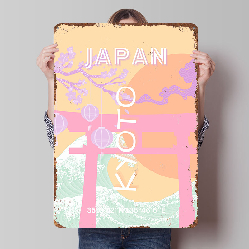 Kyoto Japan Travel Art Metal P - Retro Gaming Kyoto review and price