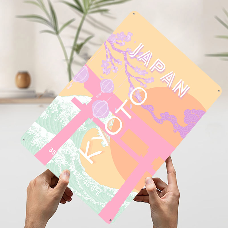 Kyoto Japan Travel Art Metal P - Retro Gaming Kyoto review and price